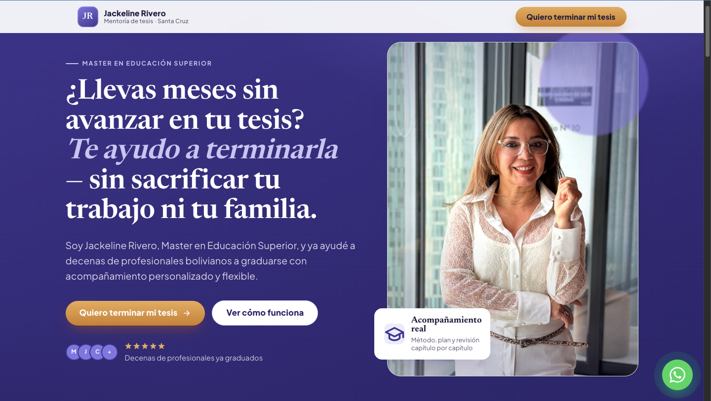 Jackeline Rivero · Master